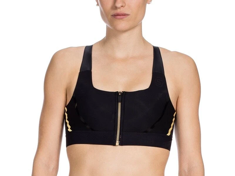 Skins A400 Womens Crop Top, Schwarz/gold 1 Skins A400 Womens Crop Top, Schwarz/gold
